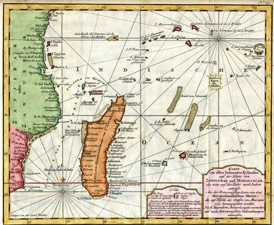 Mappa incisa da Bellin dopo viaggi precedenti da Jacques Nicolas Bellin